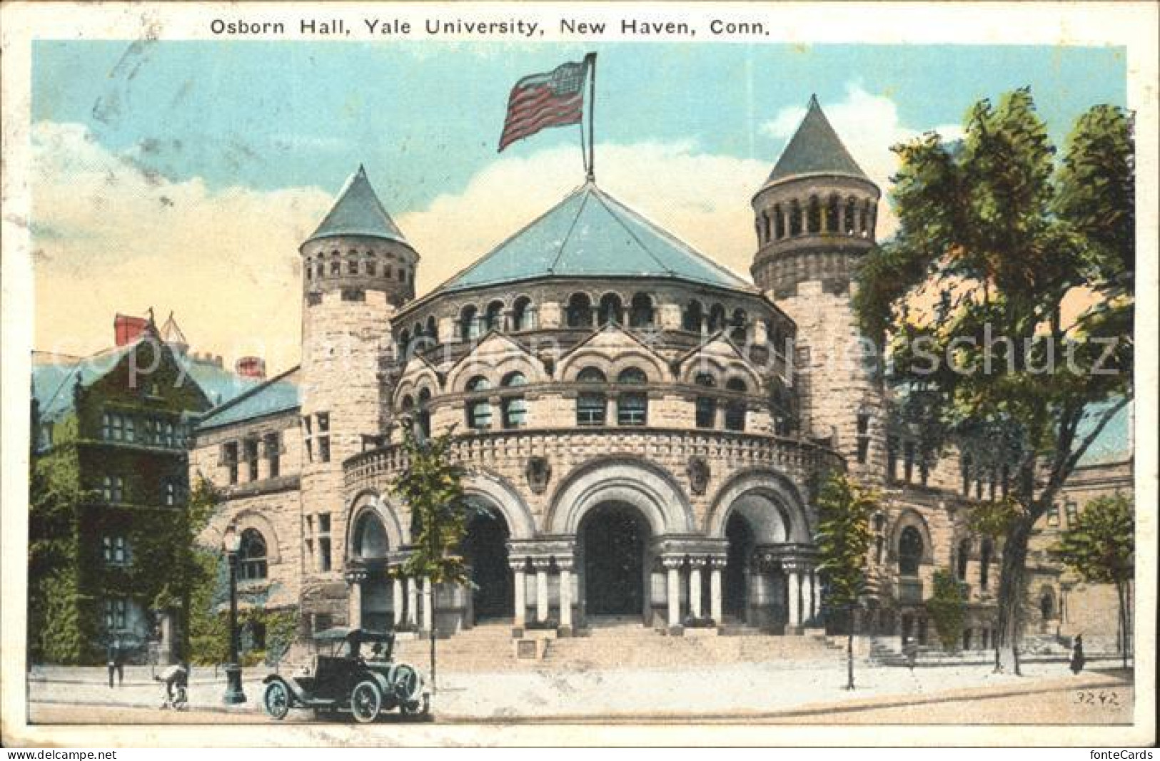11694236 New_Haven_Connecticut Osborn Hall Yale University Flag - Sonstige & Ohne Zuordnung