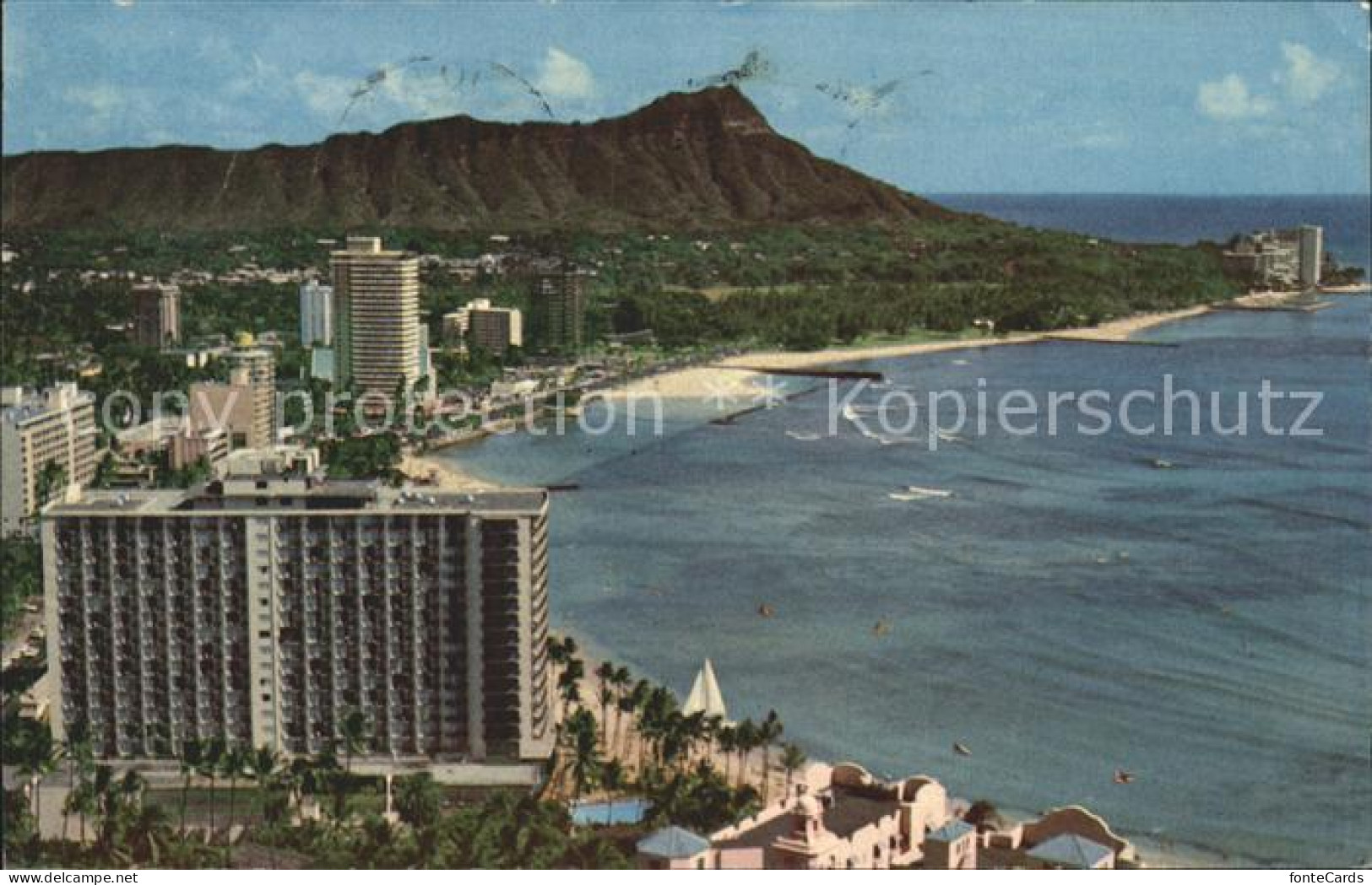11694212 Waikiki Outrigger Hotel Beach Diamond Head - Sonstige & Ohne Zuordnung