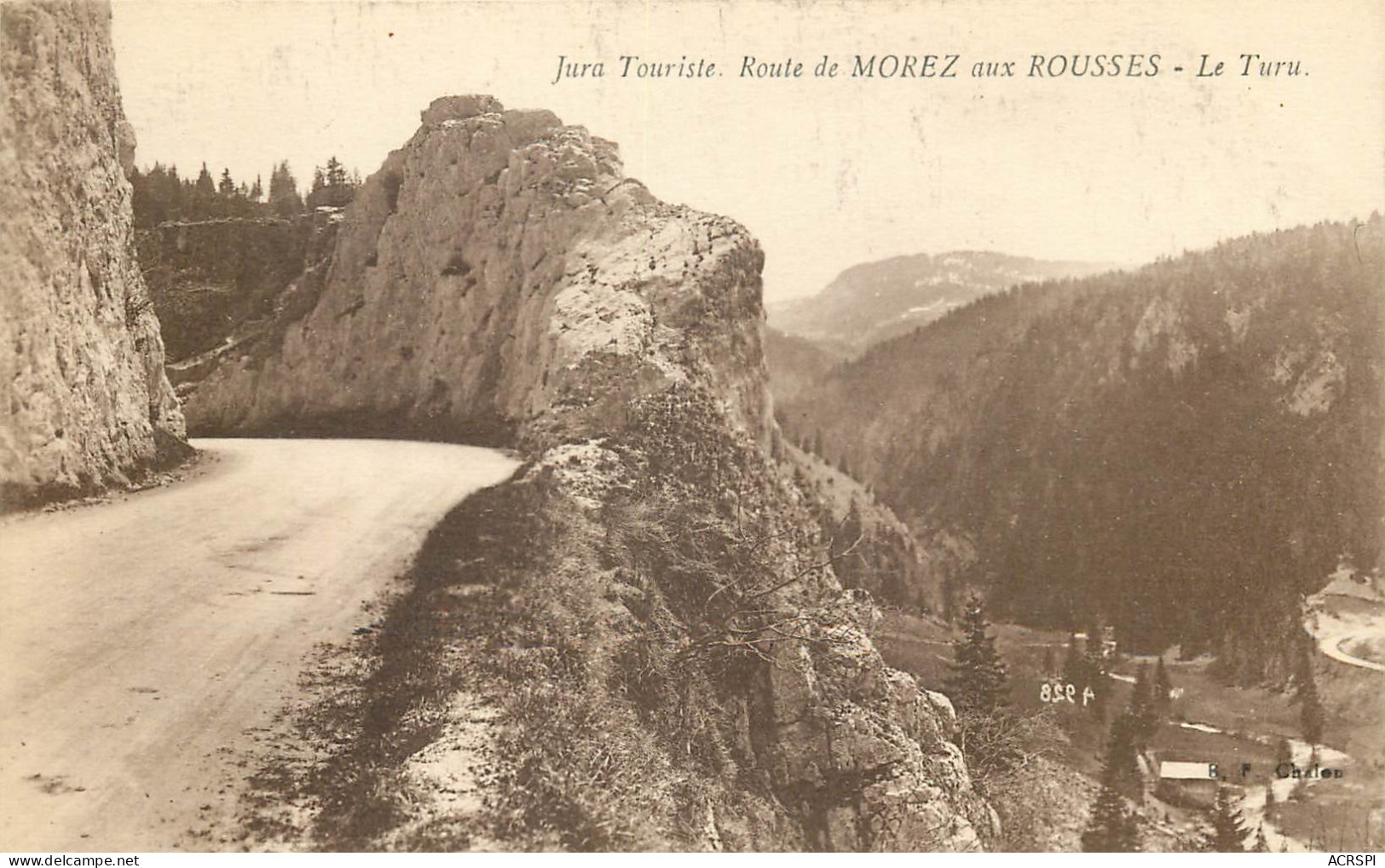 39   Jura Route De Morez Aux Rousses Le Turu      N° 14\MN6009 - Morez