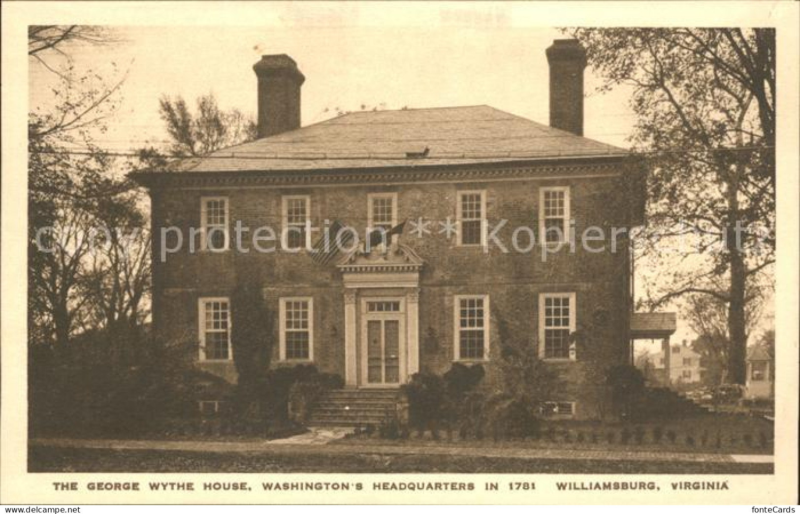 11694188 Williamsburg_Virginia George Wythe House Washington's Headquarters 1781 - Other & Unclassified