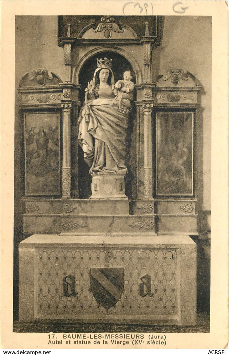 39  Jura   Baume Les Messieurs Autel Et Statue De La Vierge   N° 30 \MN6010 - Baume-les-Messieurs