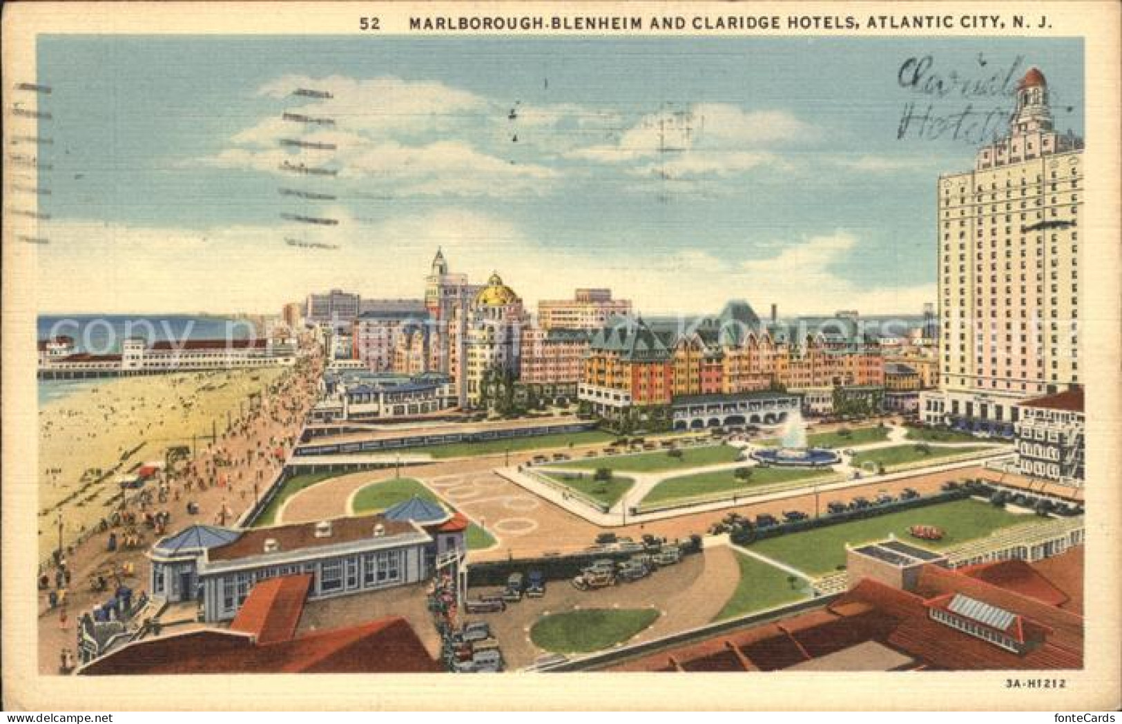 11694179 Atlantic_City_New_Jersey Marlborough Blenheim And Claridge Hotels - Sonstige & Ohne Zuordnung