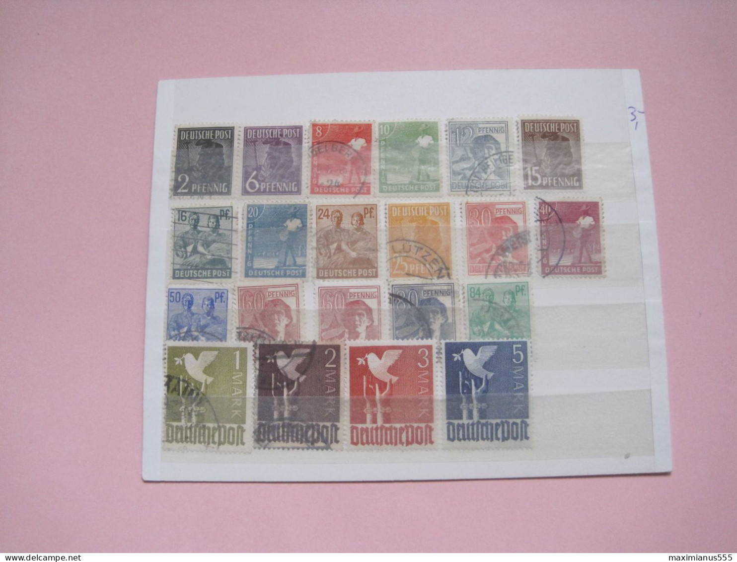 Germany Deutsche Post, Gemischtes Ausgabe Satz. (21W.) 1947/48, Michel 2022, 50% Off Price () - Used Stamps