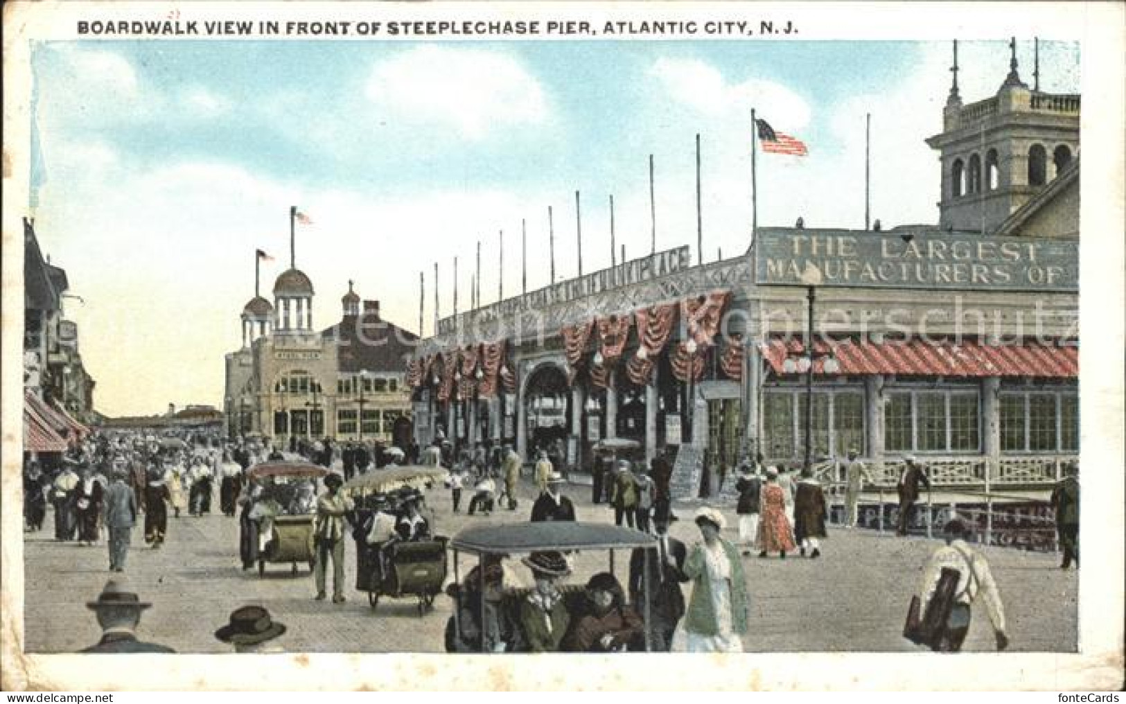 11694123 Atlantic_City_New_Jersey Boardwalk Steeplechase Pier - Altri & Non Classificati