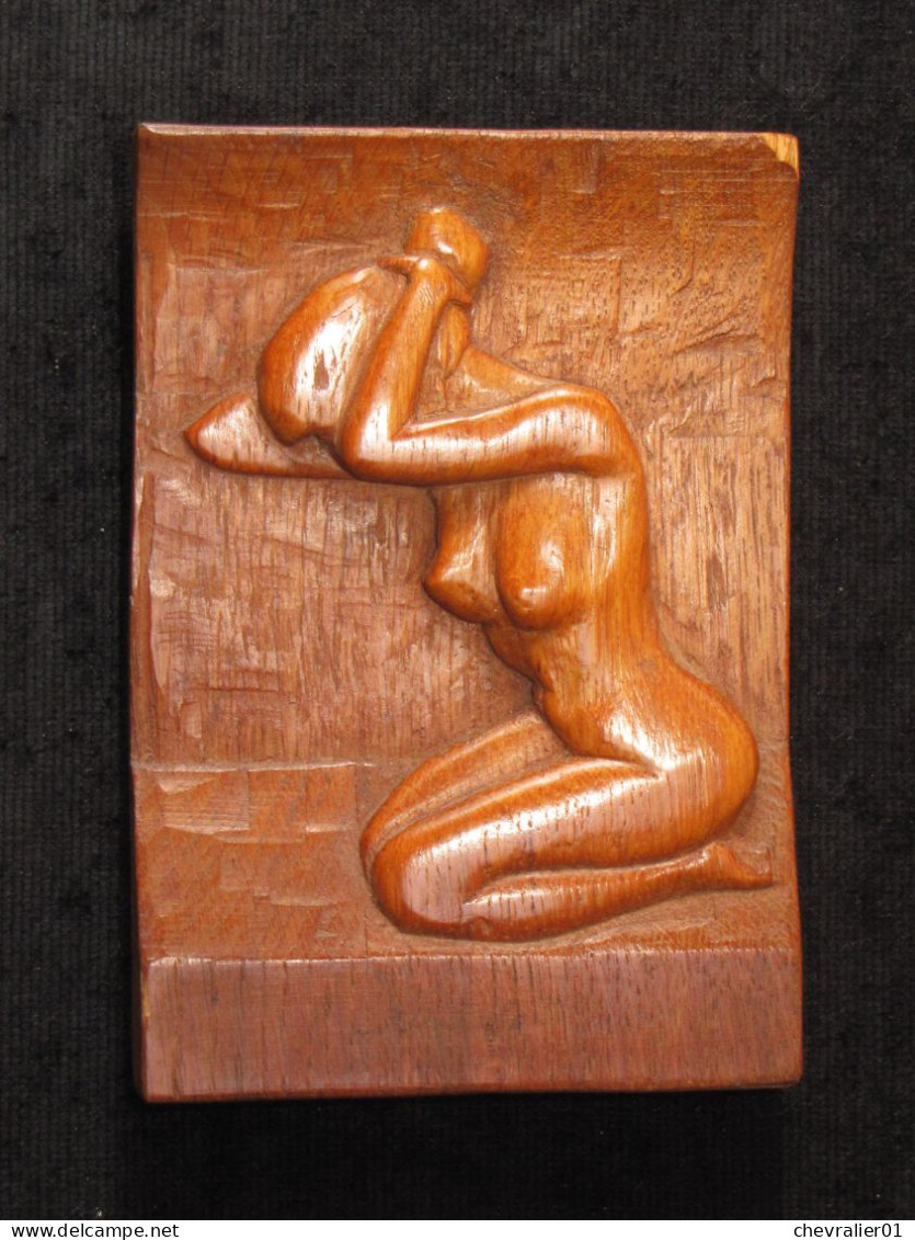 Art-antiquité_sculpture Bois_64_femme Nue - Wood
