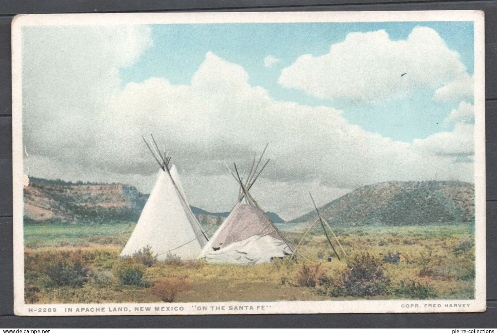 Indiens - Amérique - Apaches - Tentes Au Nouveau Mexique "Santa Fe" - Indios De América Del Norte