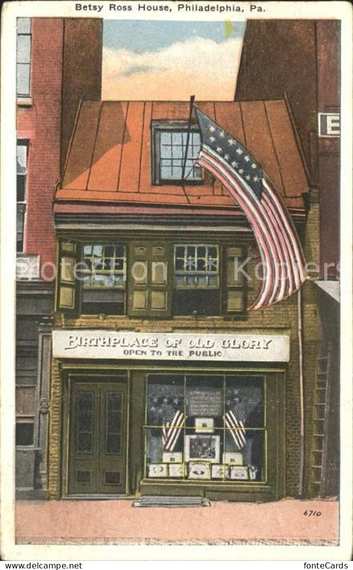 11693957 Philadelphia Pennsylvania Betsy Ross House Flag Philadelphia Pennsylvan - Altri & Non Classificati