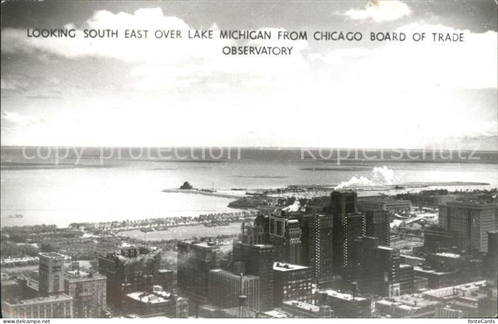 11693866 Chicago_Illinois Panorama Lake Michigan View From Trade Observatory - Andere & Zonder Classificatie