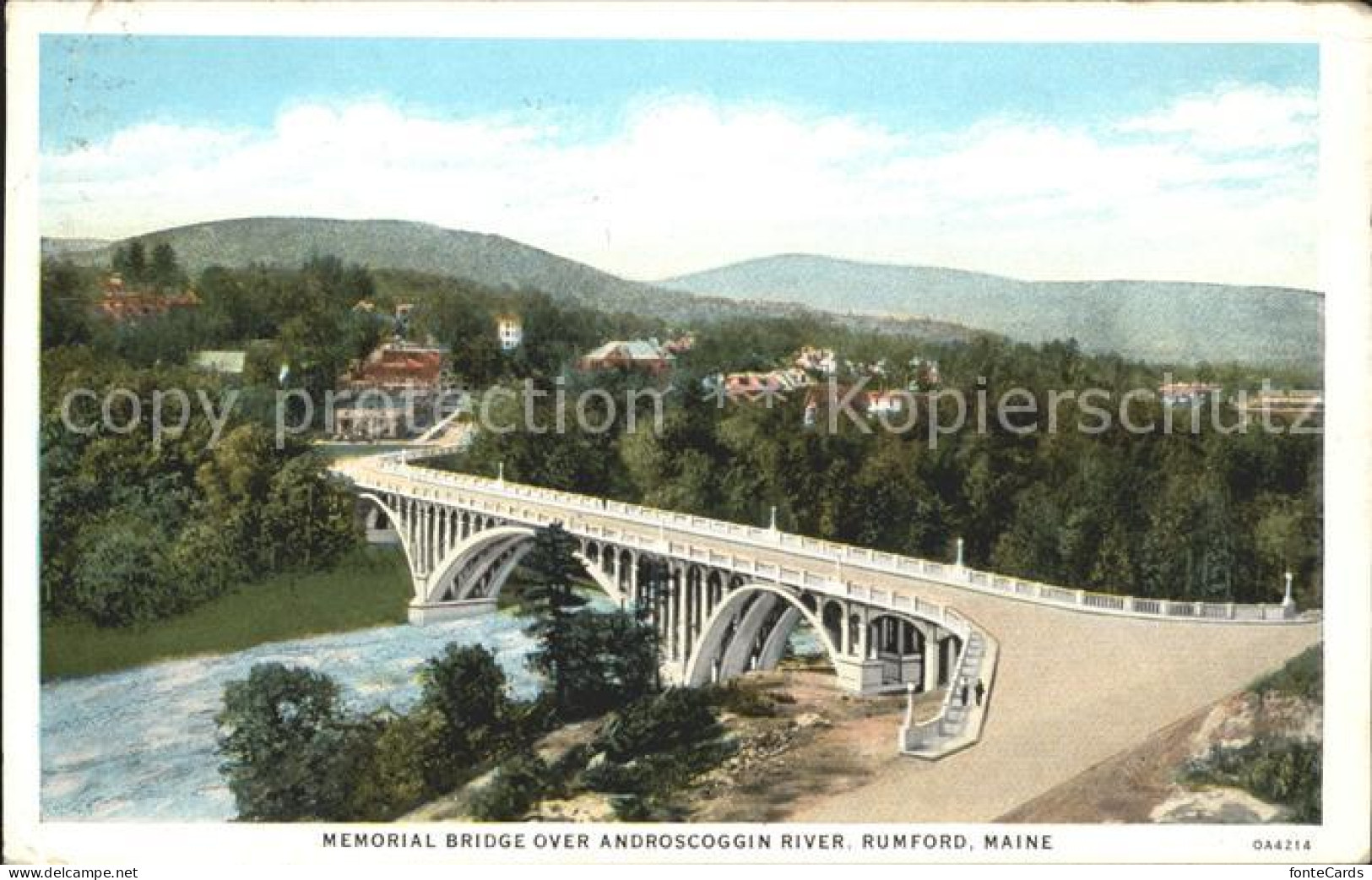 11693854 Rumford_Maine Memorial Bridge Over Androscoggin River - Altri & Non Classificati