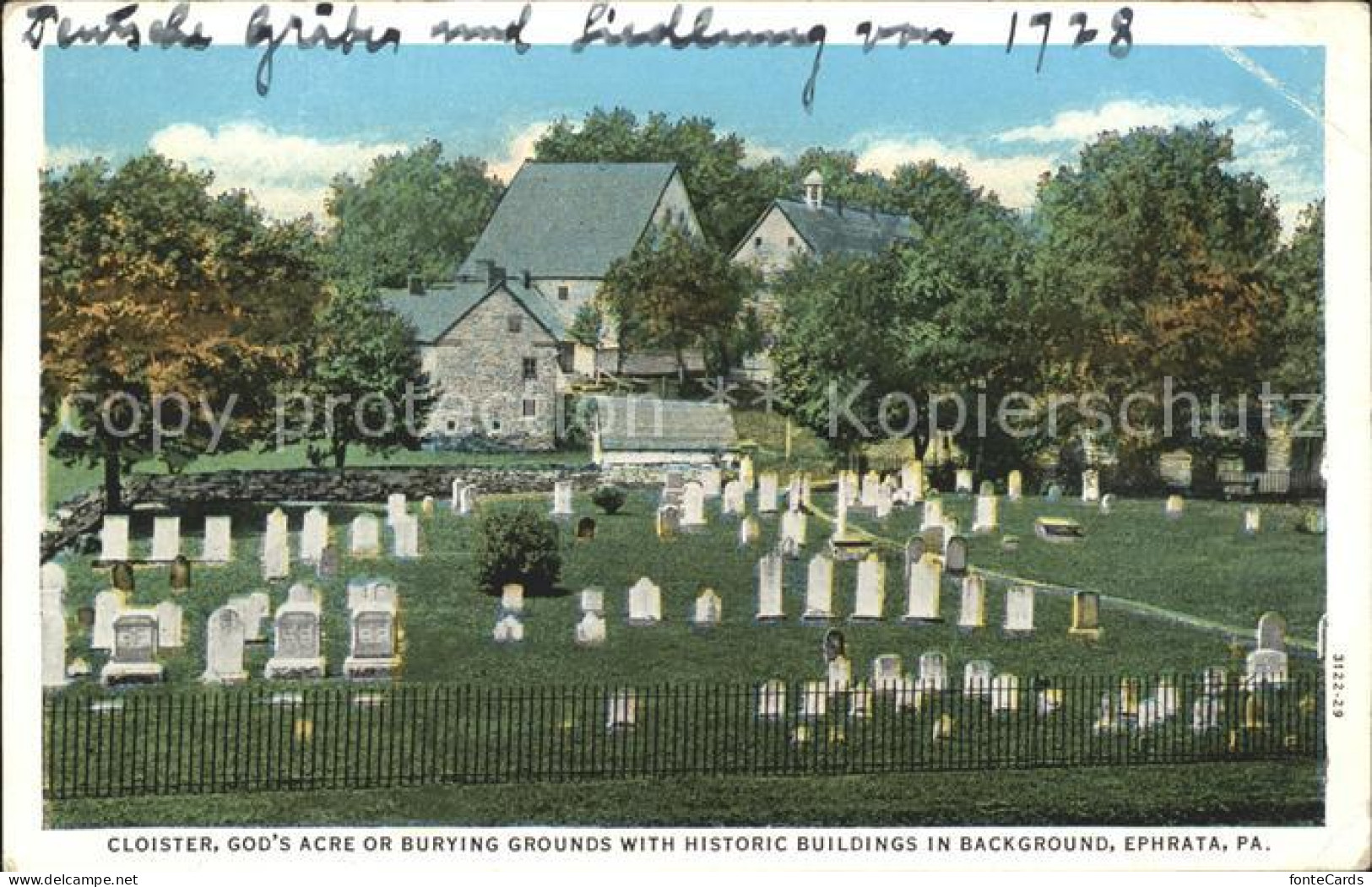 11693853 Ephrata Pennsylvania Cloister Cemetry Ephrata Pennsylvania - Other & Unclassified