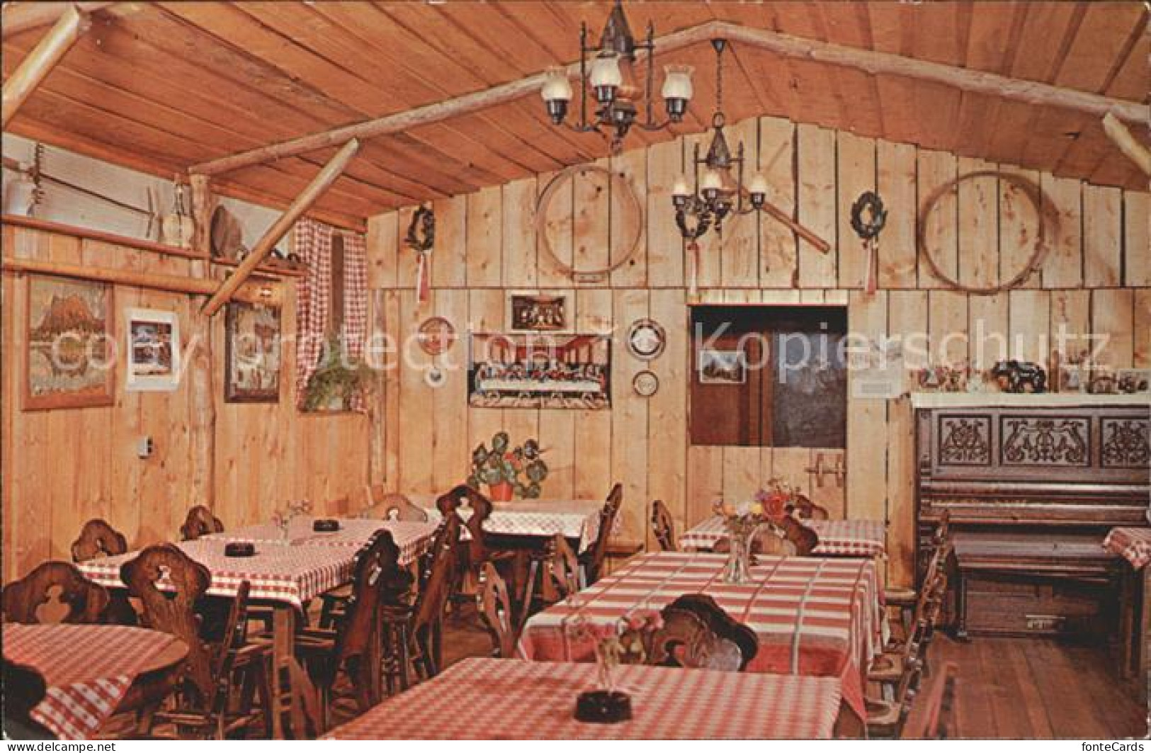 11693849 New_Glarus Glarner Stube Tavern Dining Room Swiss Mountain Cabin - Otros & Sin Clasificación