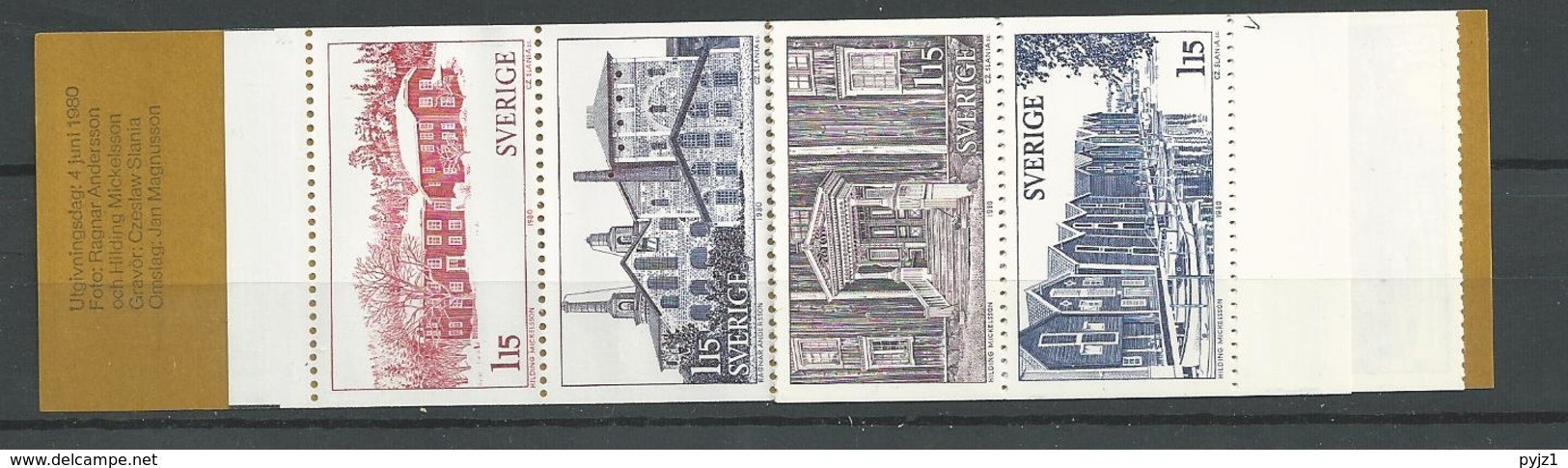 1980 MNH Sweden Booklet Mi 1108-12 - 1951-80