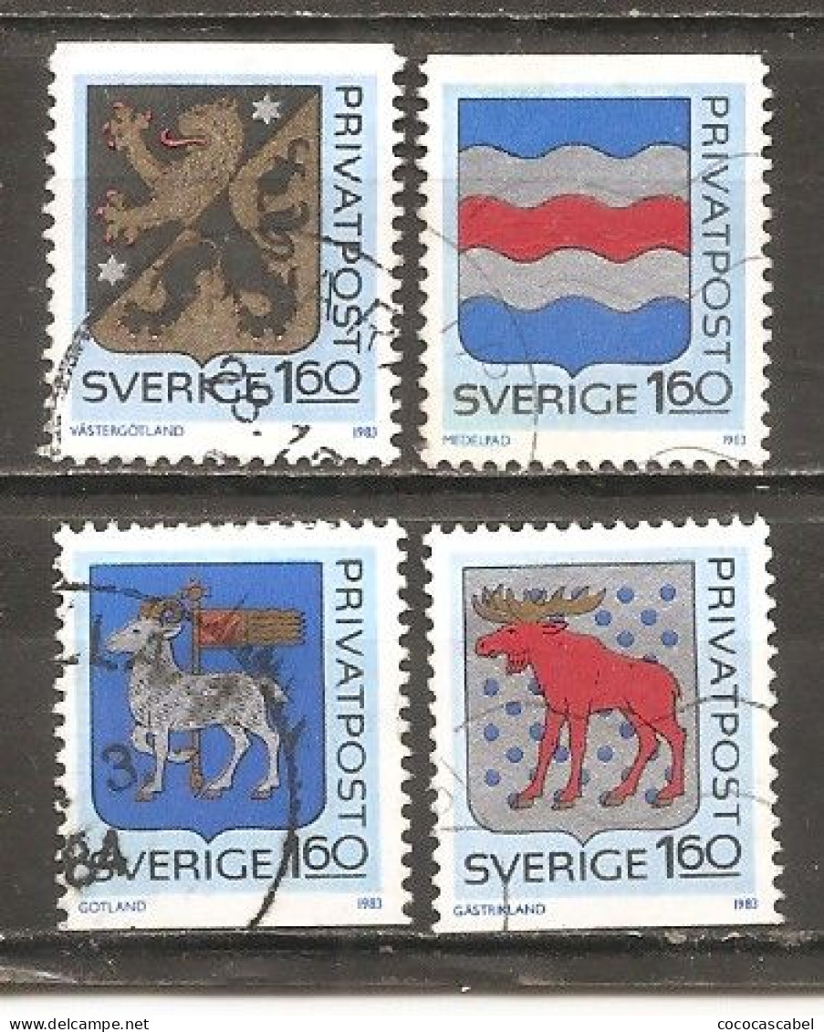 Suecia-Sweden Nº Yvert  1215-18 (usado) (o) - Used Stamps