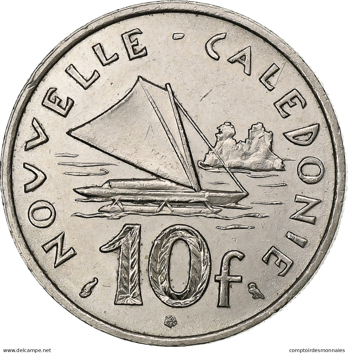 Nouvelle-Calédonie, 10 Francs, 1970, Paris, Nickel, TTB+, KM:5 - Nouvelle-Calédonie