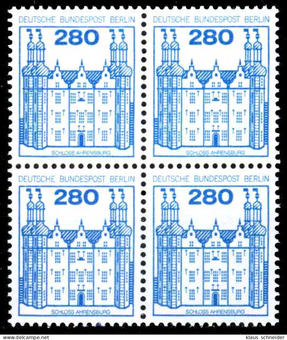 BERLIN DS BURGEN U. SCHLÖSSER Nr 676 Postfrisch VIERERB X0B19D6 - Unused Stamps