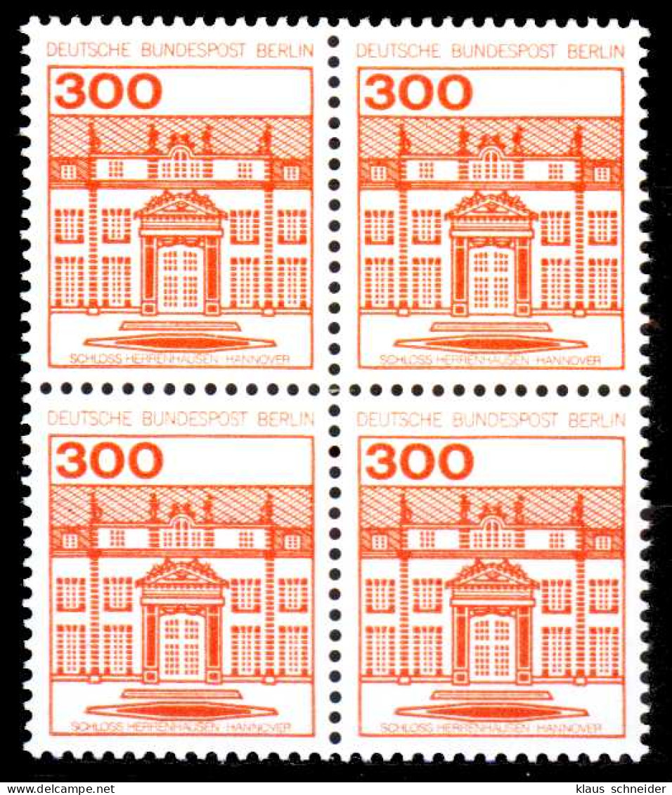BERLIN DS BURGEN U. SCHLÖSSER Nr 677 Postfrisch VIERERB S3BC3EA - Unused Stamps