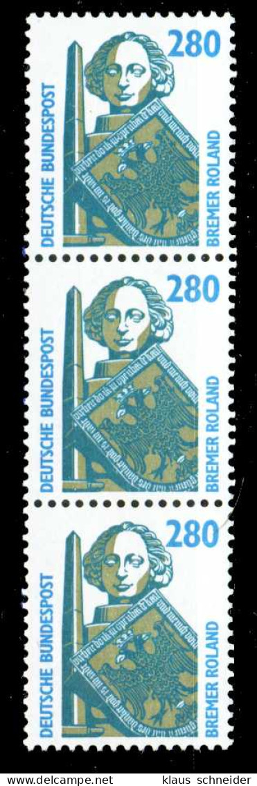 BRD DS SEHENSWÜRDIGKEITEN Nr 1381RI Postfrisch 3ER STR X27553A - Unused Stamps