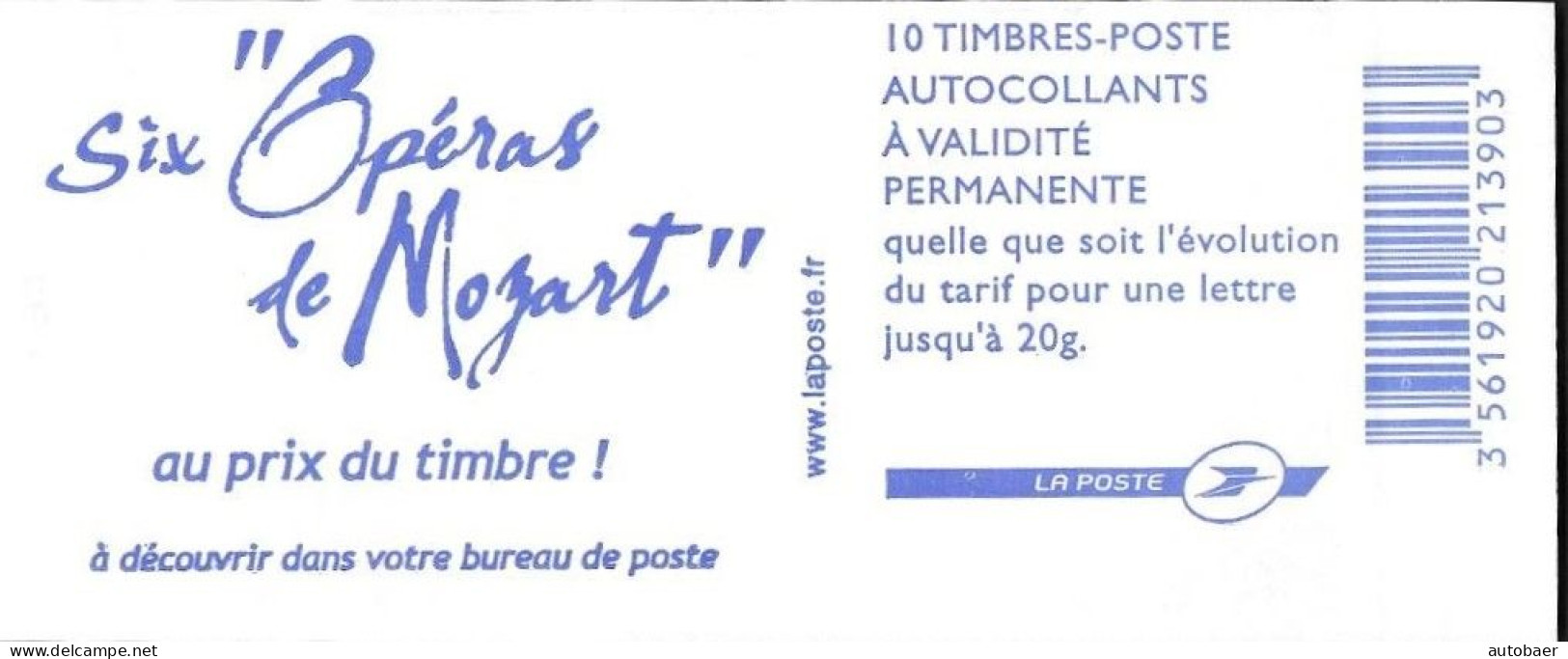 France 2005 2006 2007 Carnet Marianne Lamouche ITVF 3744 Mi. 3895 I MNH Neuf ** Postfrisch Adhesif - Modernes : 1959-...