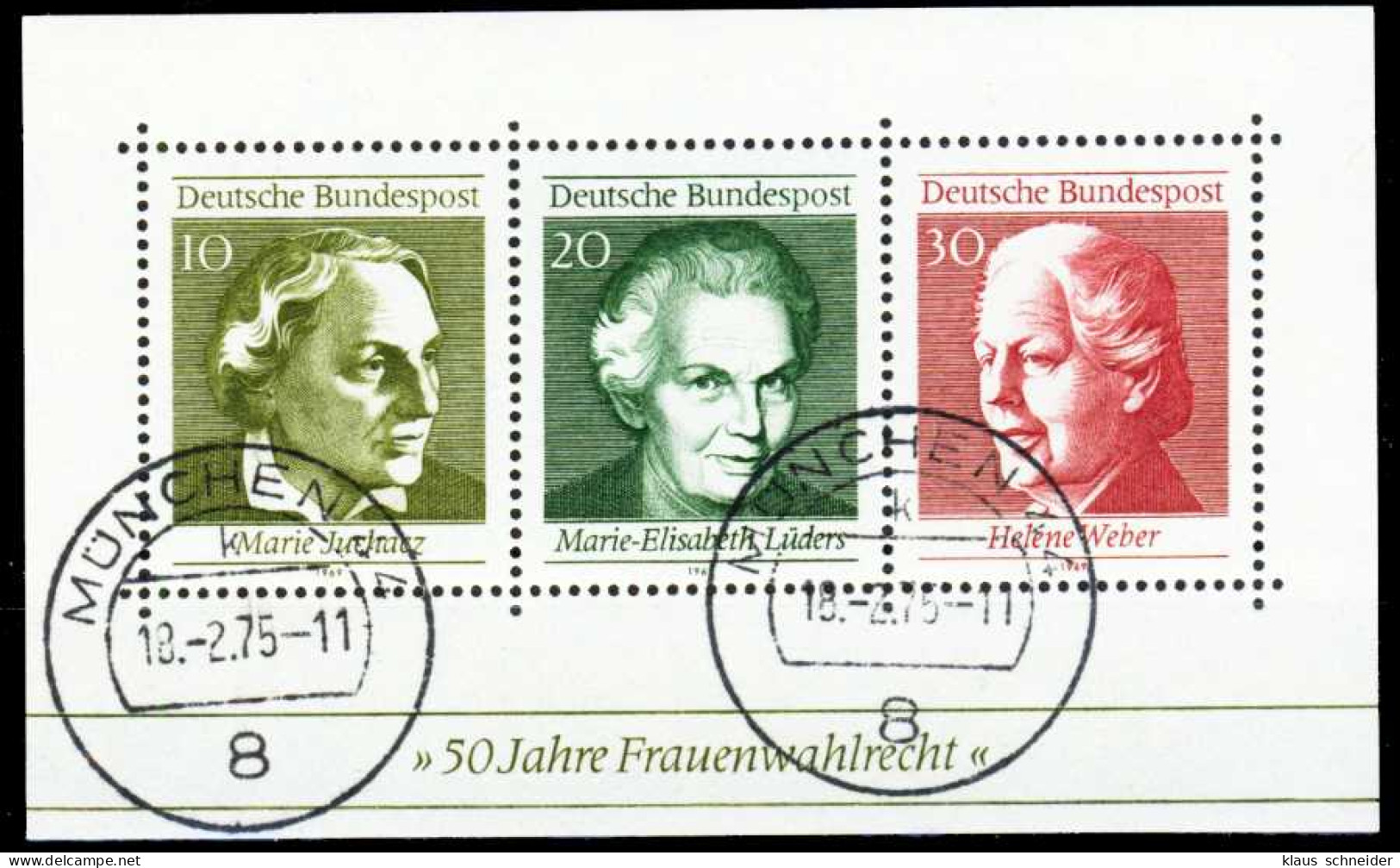 BRD BLOCK KLEINBOGEN 1949 1989 Block 5 Zentrisch Gestempelt X2C9412 - Other & Unclassified