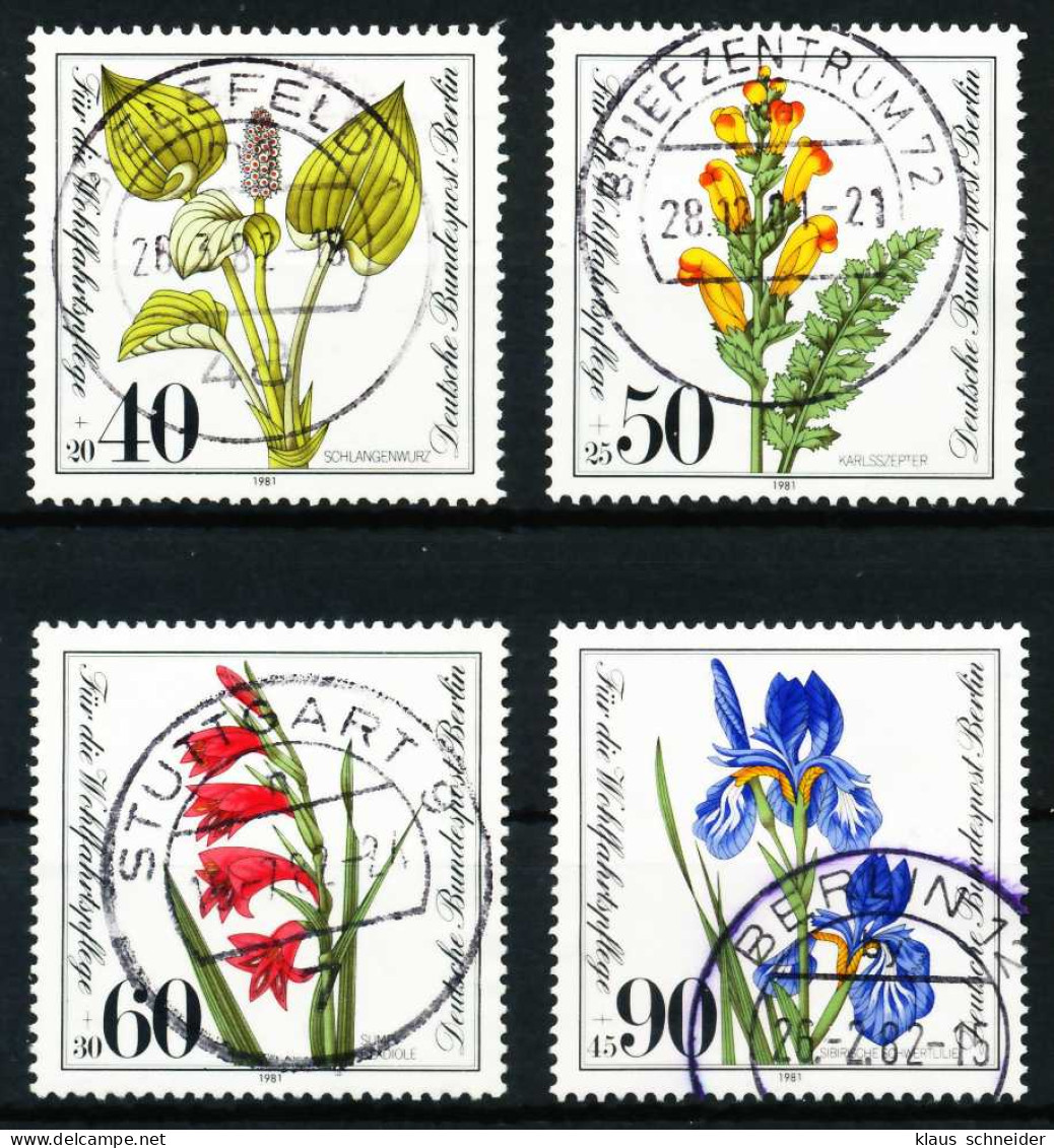 BERLIN 1981 Nr 650-653 Zentrisch Gestempelt X621222 - Used Stamps