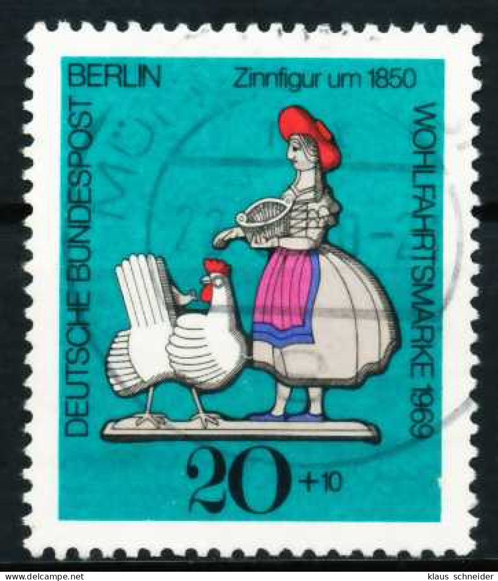 BERLIN 1969 Nr 351 Zentrisch Gestempelt X639A9A - Usati