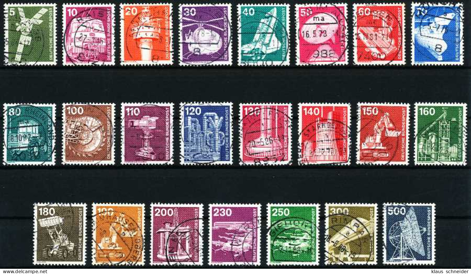 BRD DS INDUSTRIE U. TECHNIK Nr 846-1138 Zentrisch Gestempelt X66C456 - Used Stamps