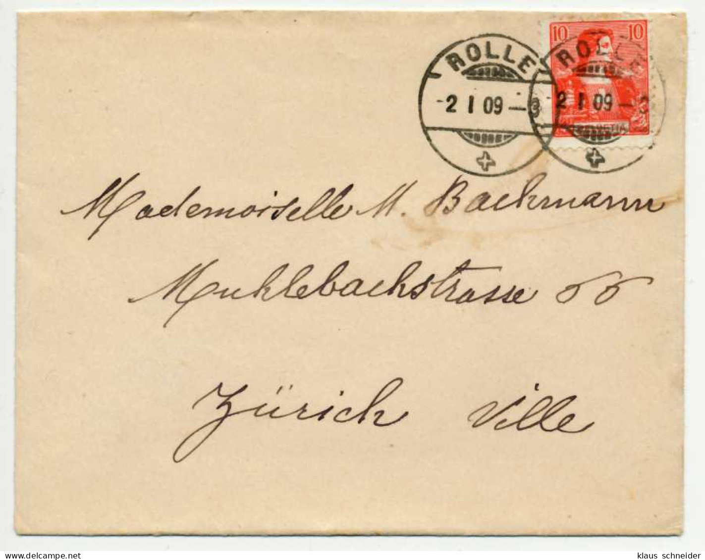 SCHWEIZ 1907 Nr 98 BRIEF EF X6B6AE2 - Cartas & Documentos