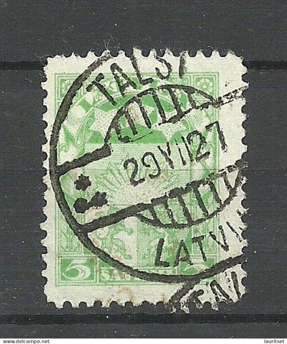 LETTLAND Latvia O 1927 TALSI Michel 92 - Latvia