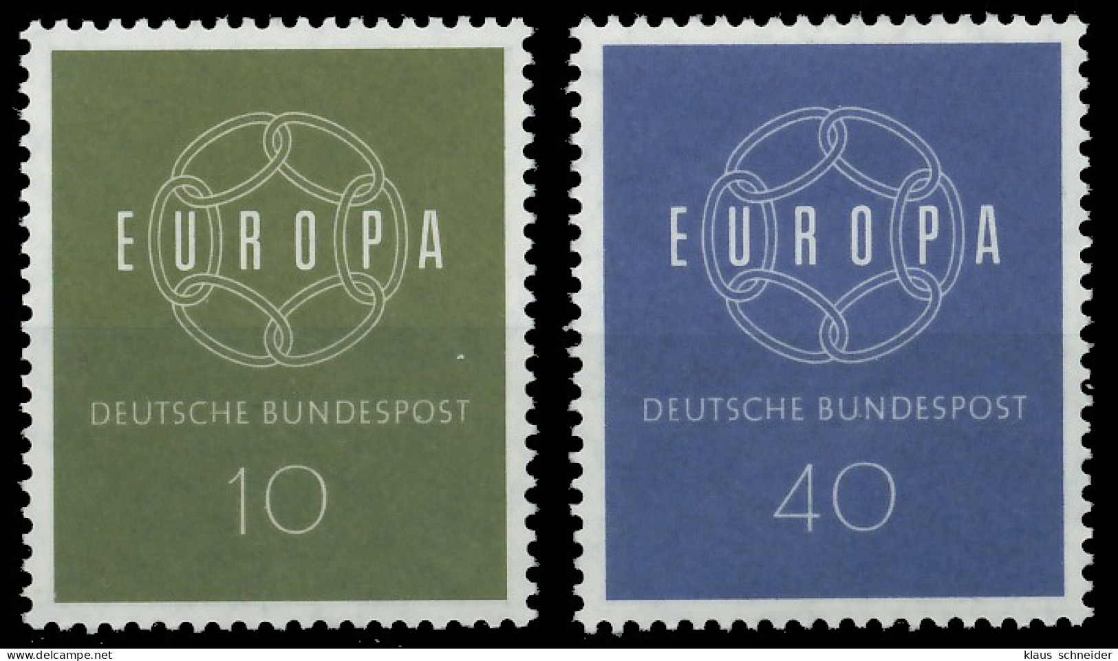 BRD BUND 1959 Nr 320-321 Postfrisch S51018A - Ongebruikt