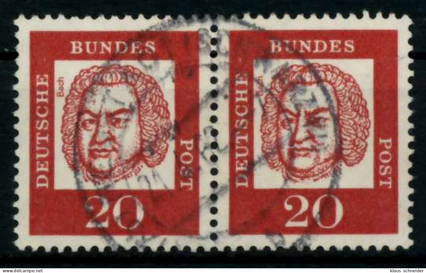 BRD DS BED. DEUT. Nr 352x Zentrisch Gestempelt WAAGR PAAR X95D246 - Used Stamps