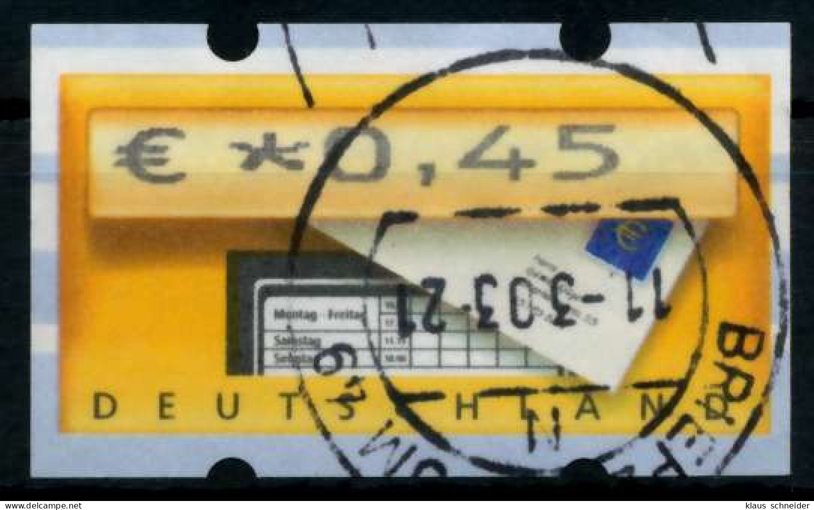 BRD ATM 2002 Nr 5-1-0045 Gestempelt X97412A - Automaatzegels [ATM]