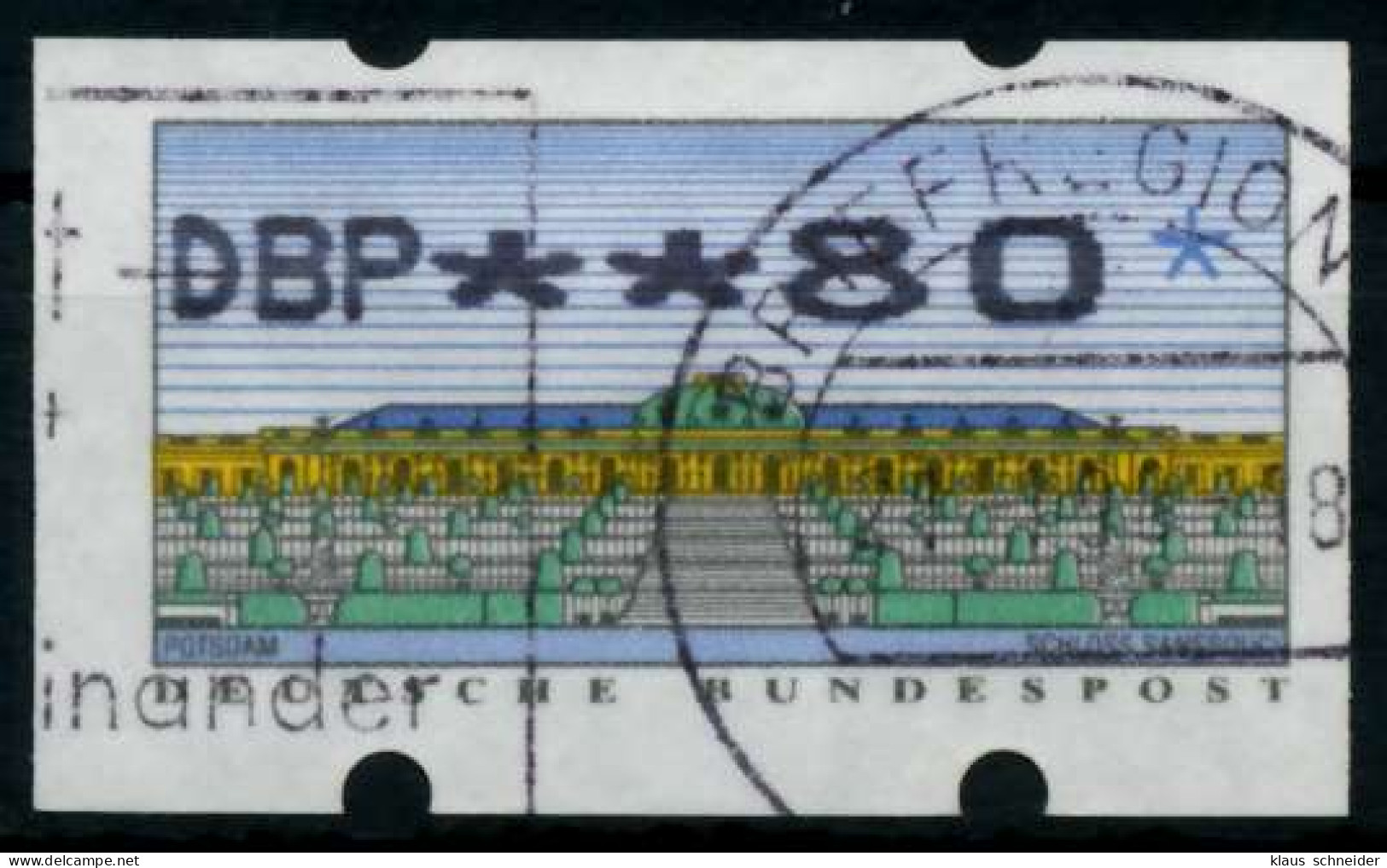 BRD ATM 1993 Nr 2-2.1-0080 Gestempelt X97431E - Automaatzegels [ATM]