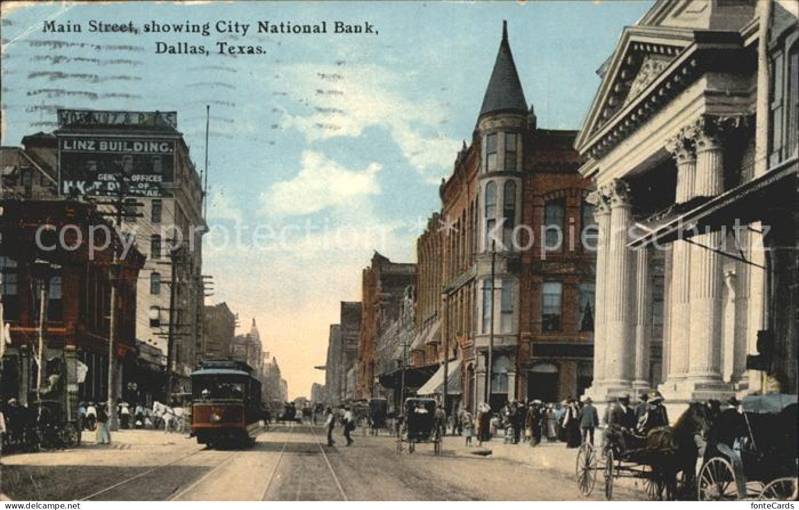 11690845 Dallas_Texas Main Street City National Bank Tram - Andere & Zonder Classificatie