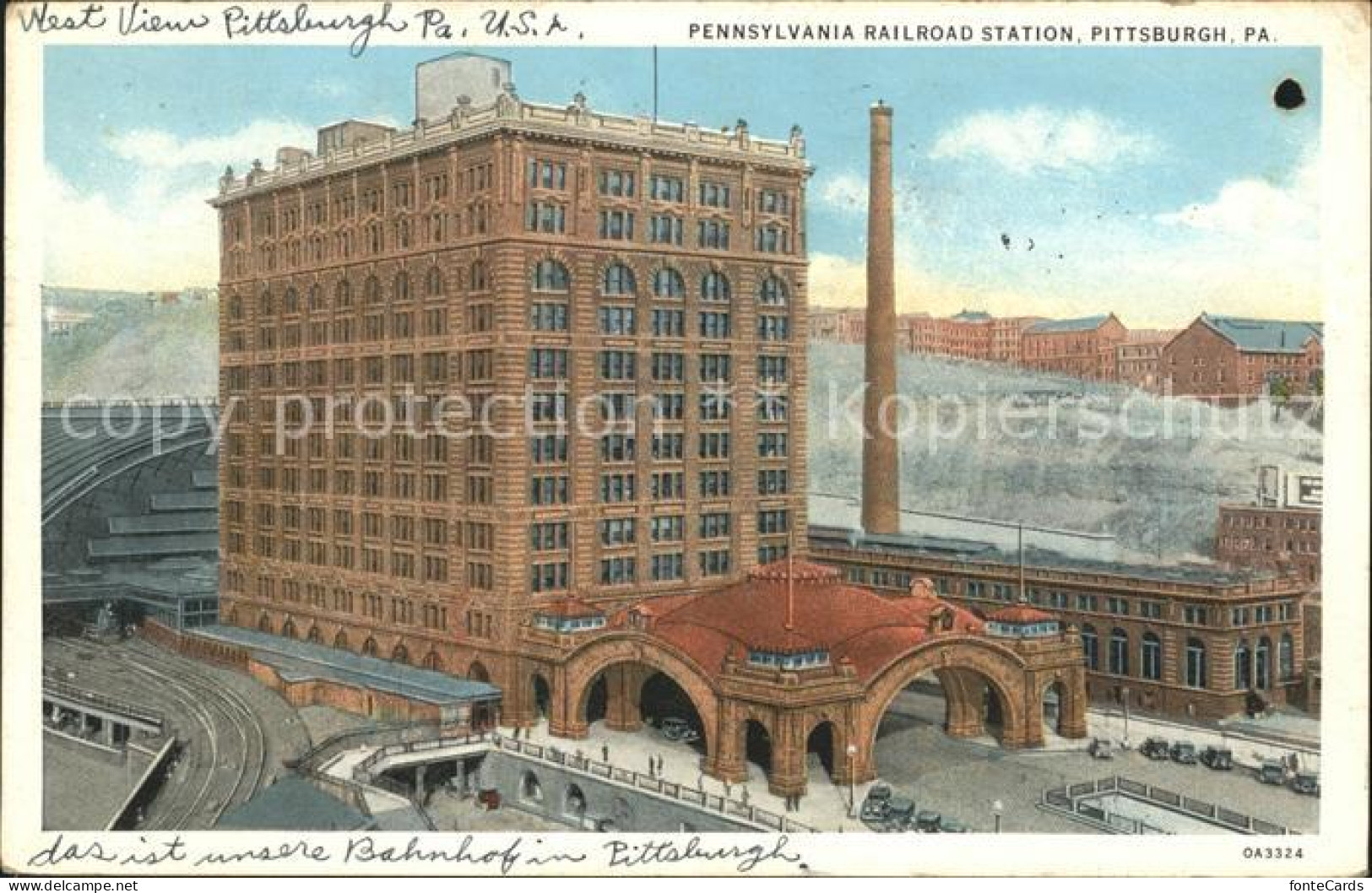 11690813 Pittsburgh Railroad Station Pittsburgh - Andere & Zonder Classificatie