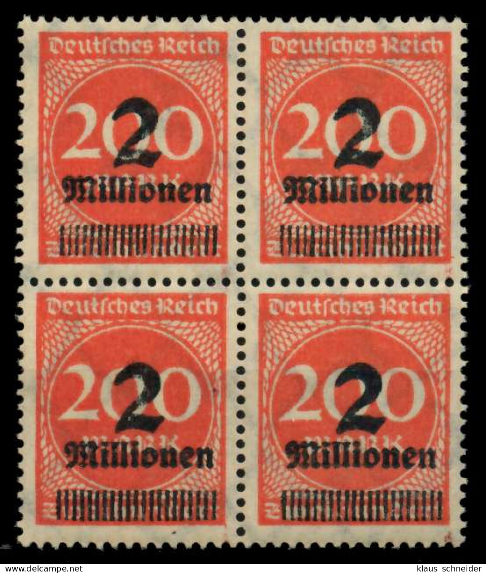 D-REICH INFLA Nr 309AWb Postfrisch VIERERBLOCK X722012 - Unused Stamps