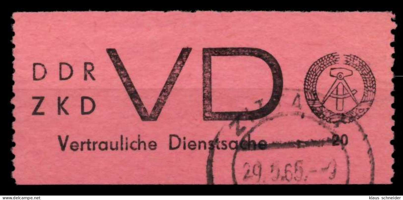 DDR DIENST VD Nr 2 Gestempelt X73829E - Sonstige & Ohne Zuordnung