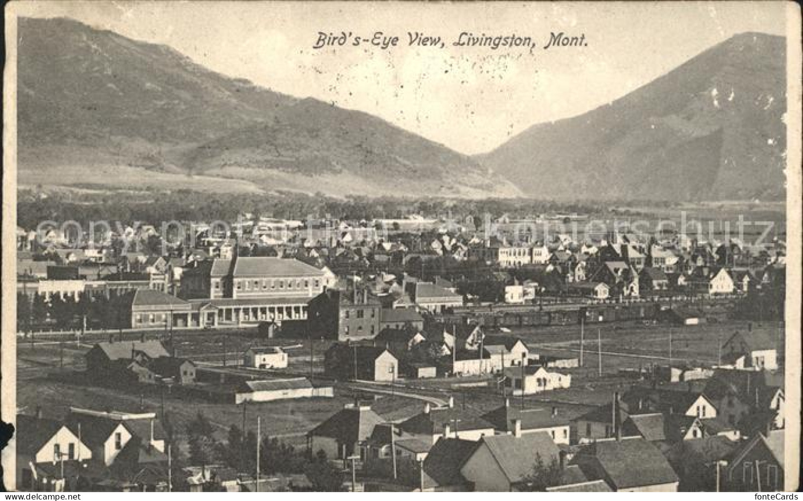 11690766 Livingston_Montana Birds Eye View Panorama - Other & Unclassified