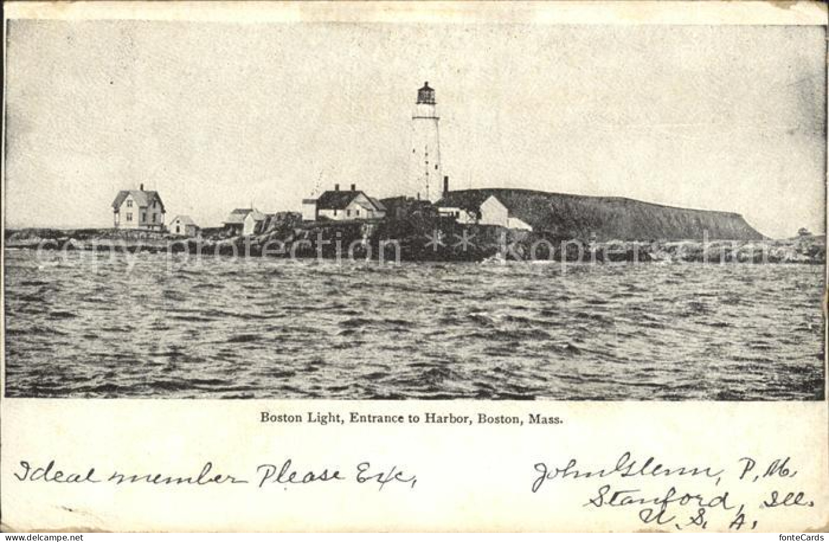 11690754 Boston_Massachusetts Boston Light Entrance To Harbor - Autres & Non Classés