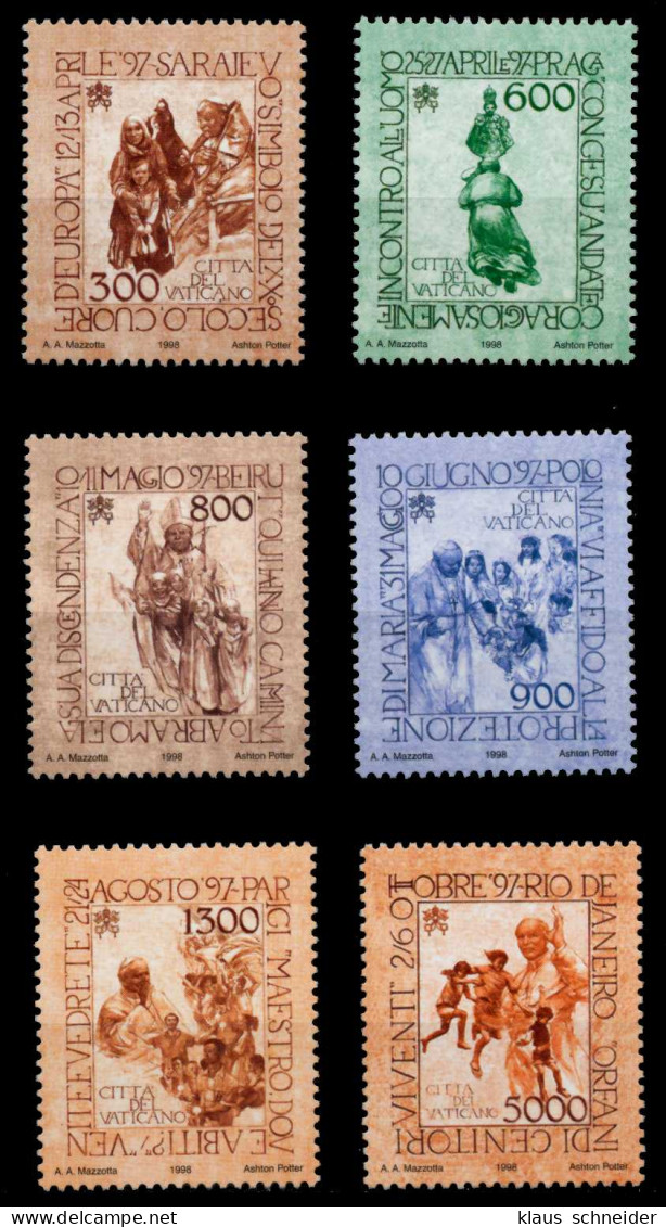 VATIKAN 1998 Nr 1263-1268 Postfrisch S015E82 - Unused Stamps
