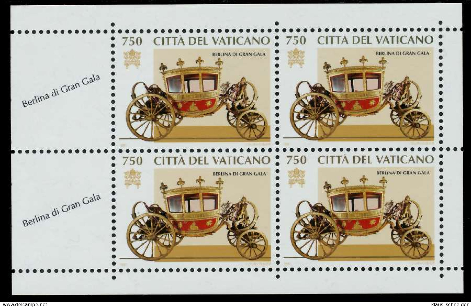 VATIKAN HEFTCHENBLATT Nr HB 16 Postfrisch X7C4DBA - Postzegelboekjes