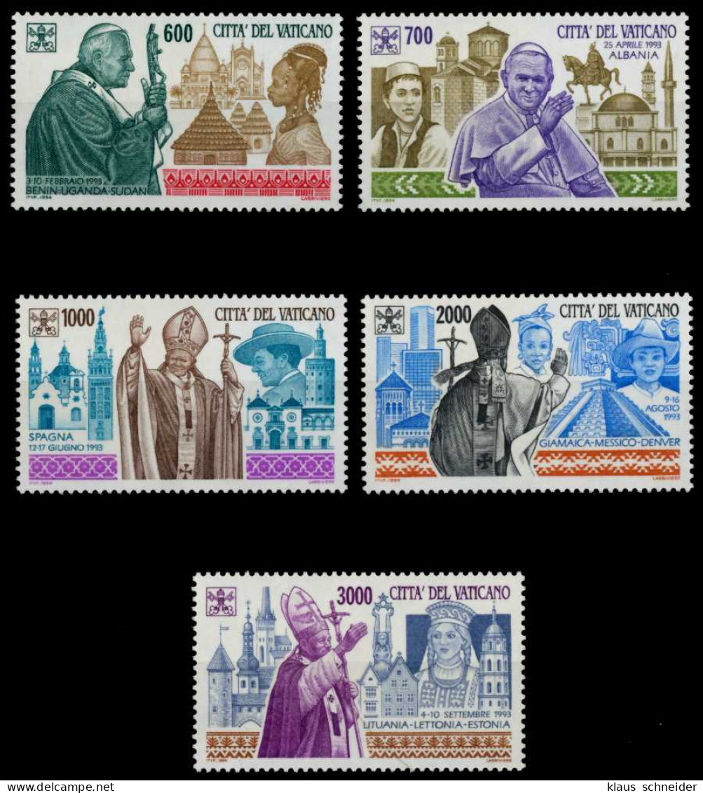 VATIKAN 1994 Nr 1128-1132 Postfrisch S015FD6 - Unused Stamps