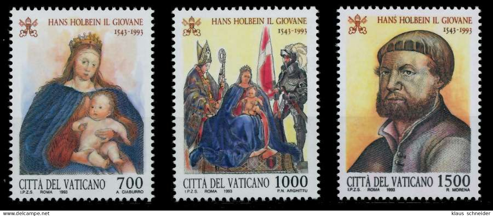 VATIKAN 1993 Nr 1104-1106 Postfrisch S016042 - Unused Stamps