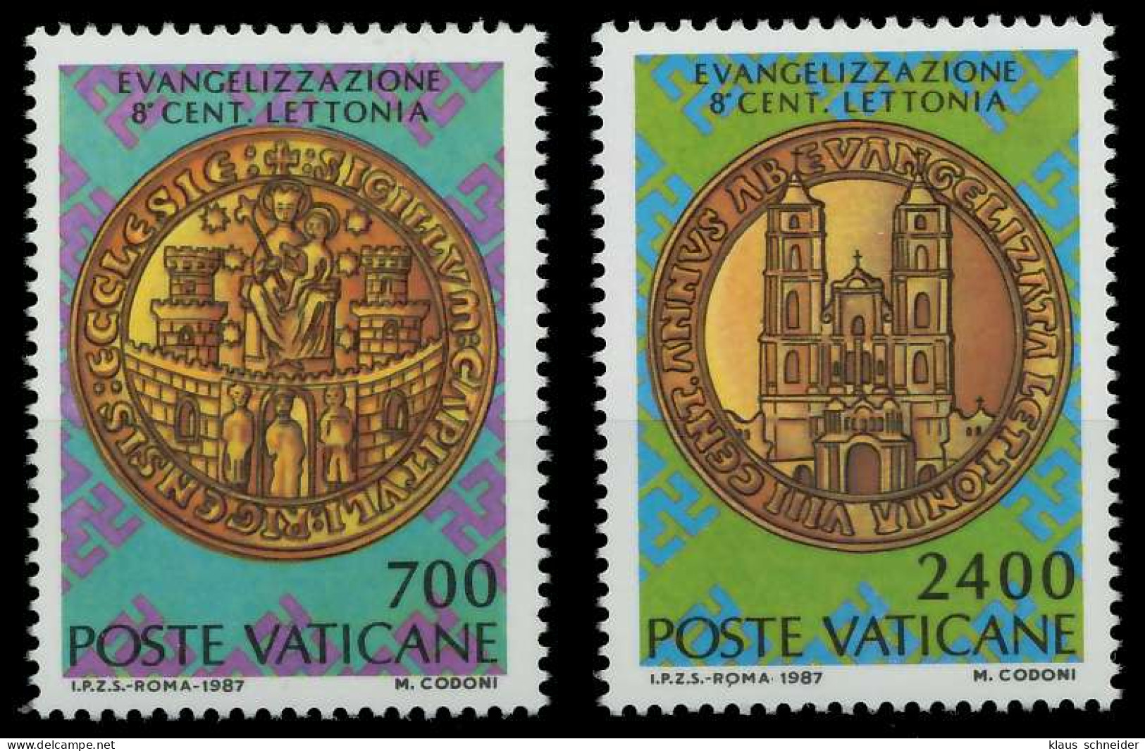 VATIKAN 1987 Nr 911-912 Postfrisch S01633A - Unused Stamps