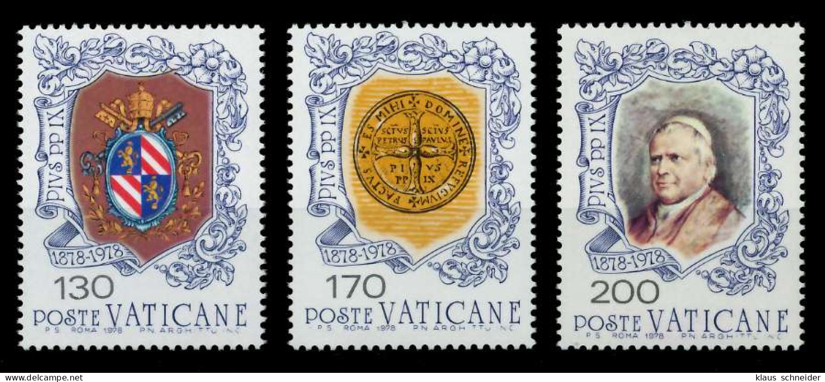 VATIKAN 1978 Nr 720-722 Postfrisch S016E36 - Unused Stamps