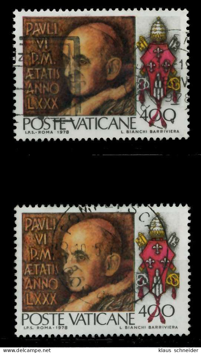VATIKAN 1978 Nr 718-719 Gestempelt X7C6AB2 - Used Stamps