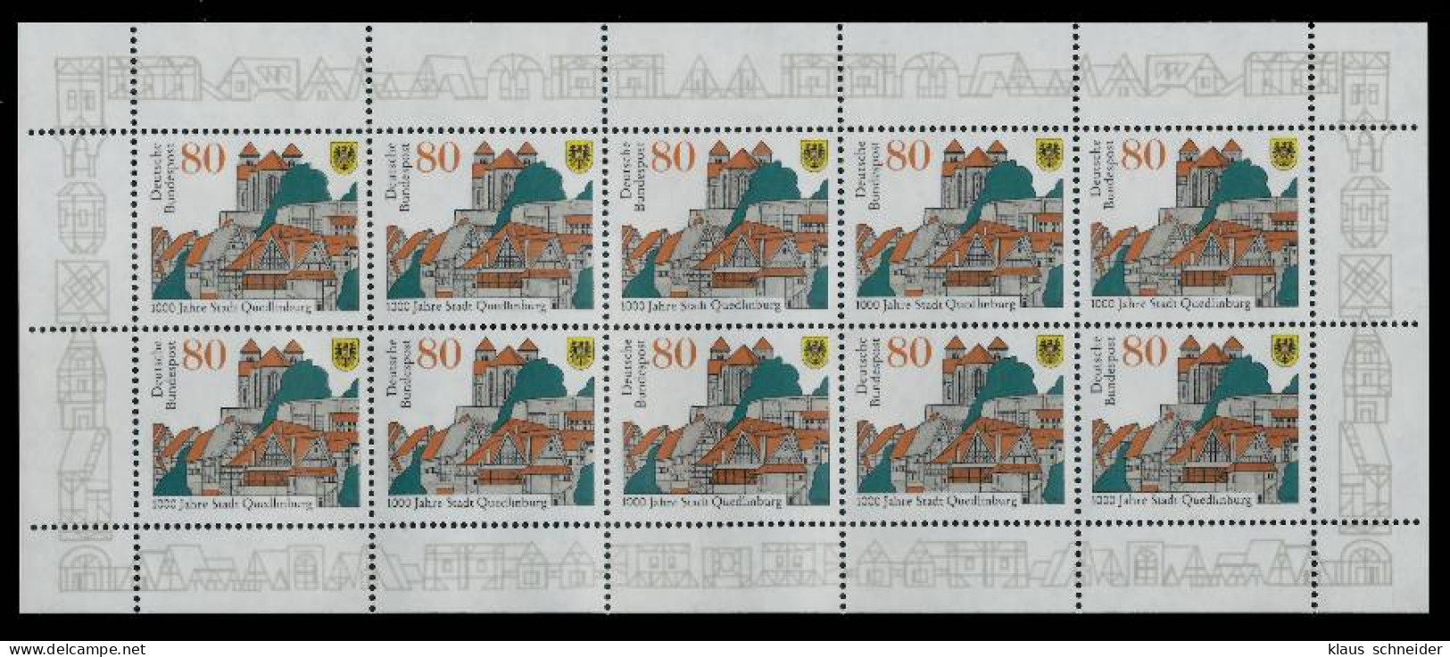 BRD BUND BLOCK KLEINBOGEN 1990 1994 Nr 1765 Postfrisch X7C6CE6 - Altri & Non Classificati