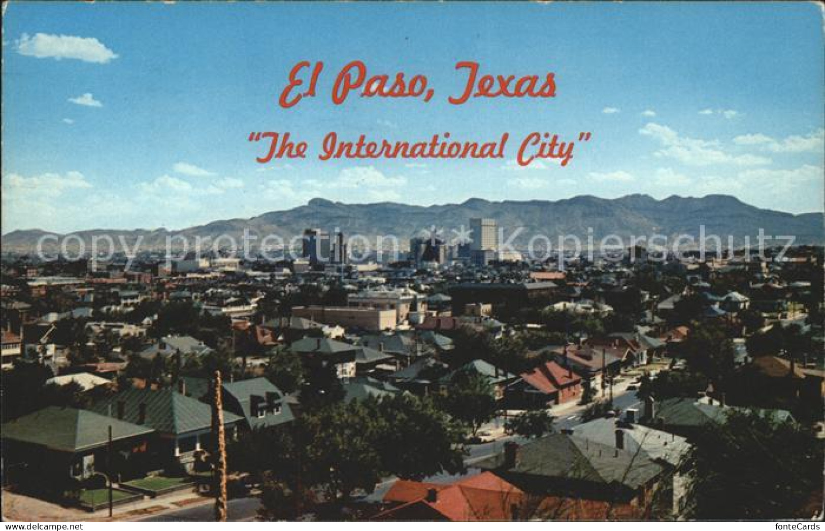 11690668 El_Paso_Texas Panoramic View Toward Old Mexico - Altri & Non Classificati