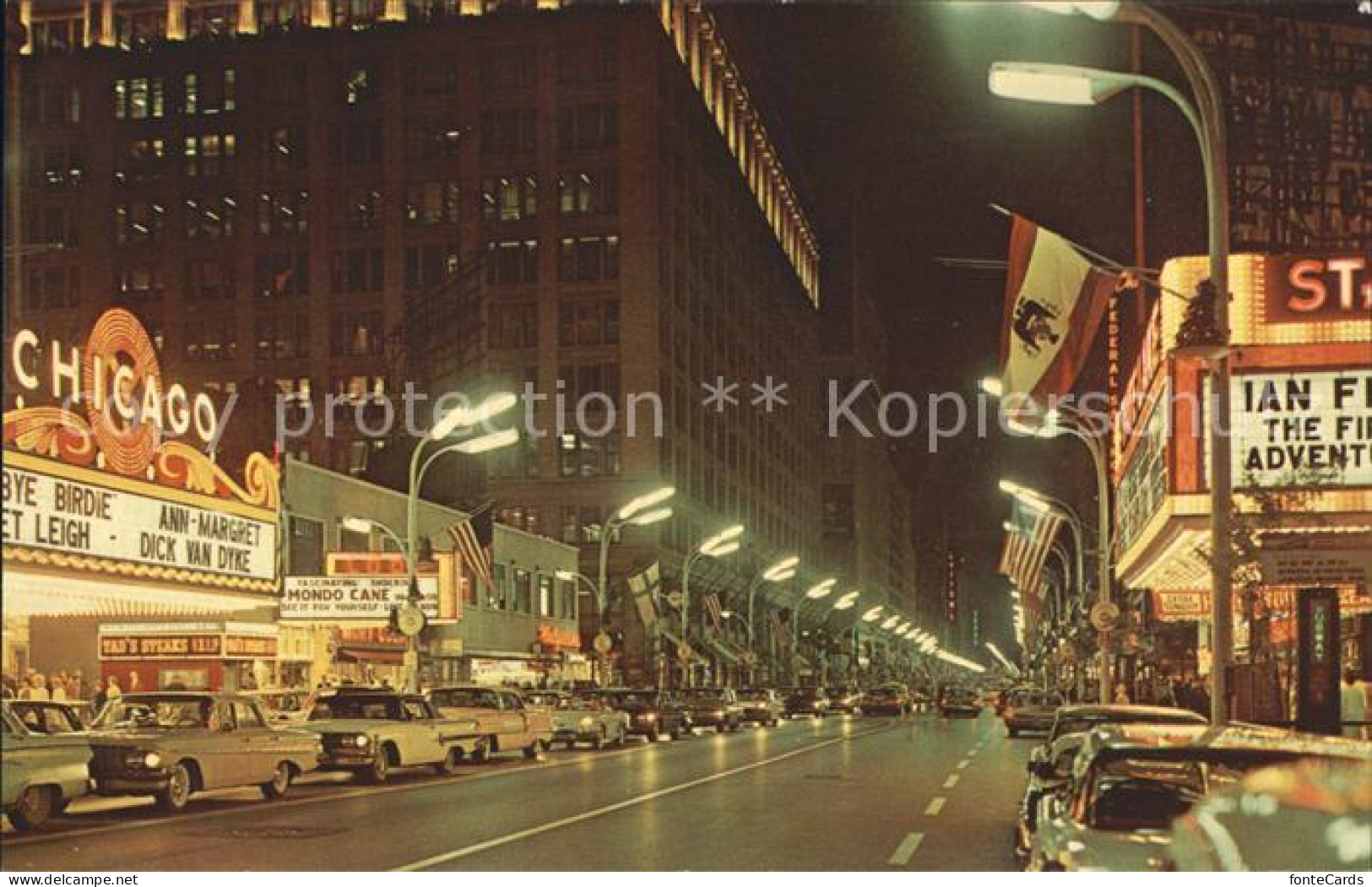 11690662 Chicago_Illinois State Street At Night - Andere & Zonder Classificatie