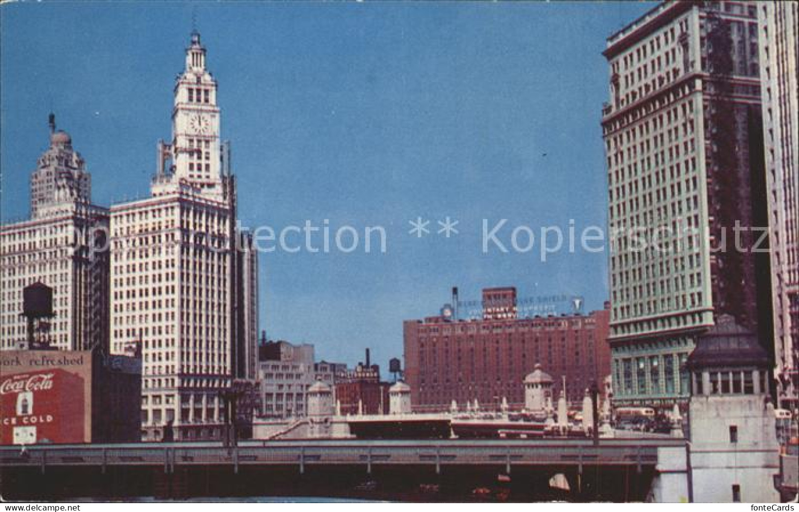 11690628 Chicago_Illinois Chicago River Looking East - Andere & Zonder Classificatie