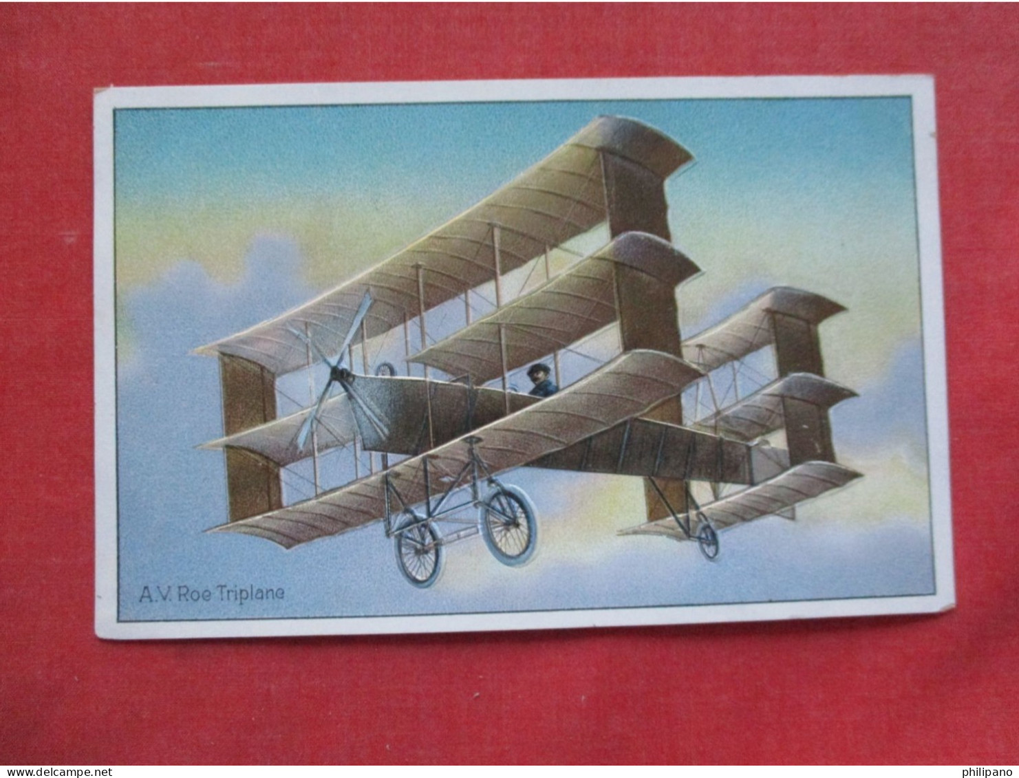 Tuck Series. TRIPLANE A.V. ROE AVIATION   Ref 6404 - Other & Unclassified